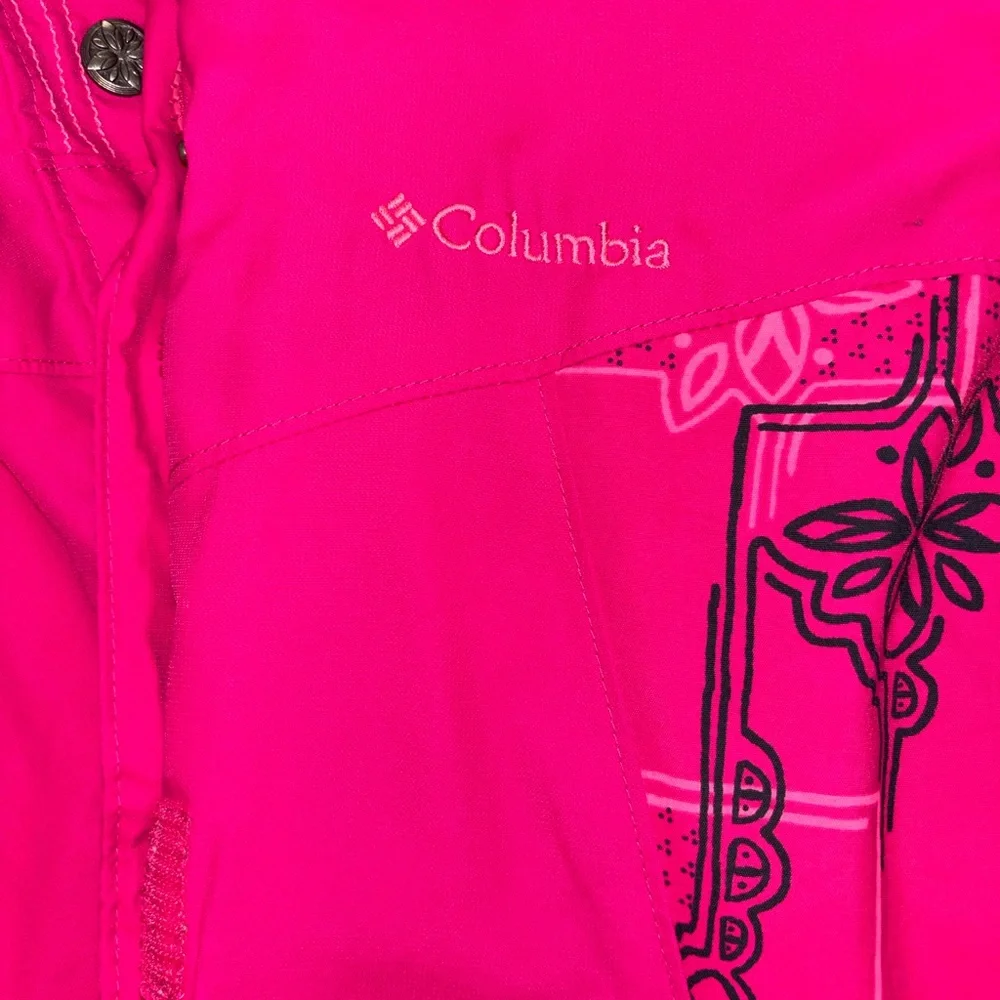 Columbia Kids' Fuchsia Floral Puffer Jacket - Picture 10 of 11